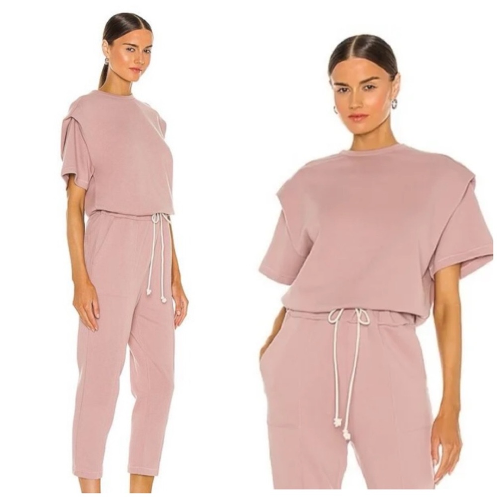 Coastal Pistola Clarisse Baby Pink Cotton Jumpsuit